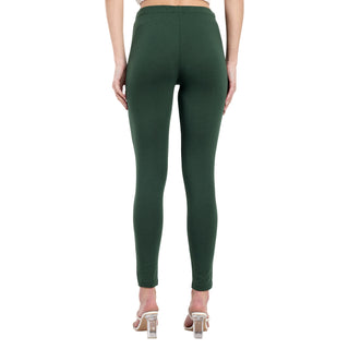 Women Military Green Regular Legging