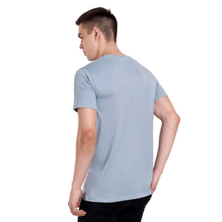 Men Dull Sky Round Neck T-Shirt