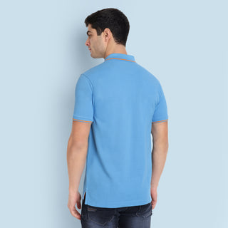 Men French Blue Tipping Polo T-Shirt