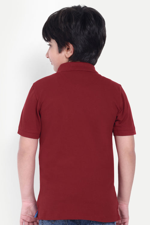 Boys Solid Classic Polo T-shirt - Stylish & Comfortable Everyday Wear