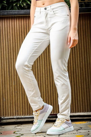 WOMEN REGULAR FIT CASUAL PANT