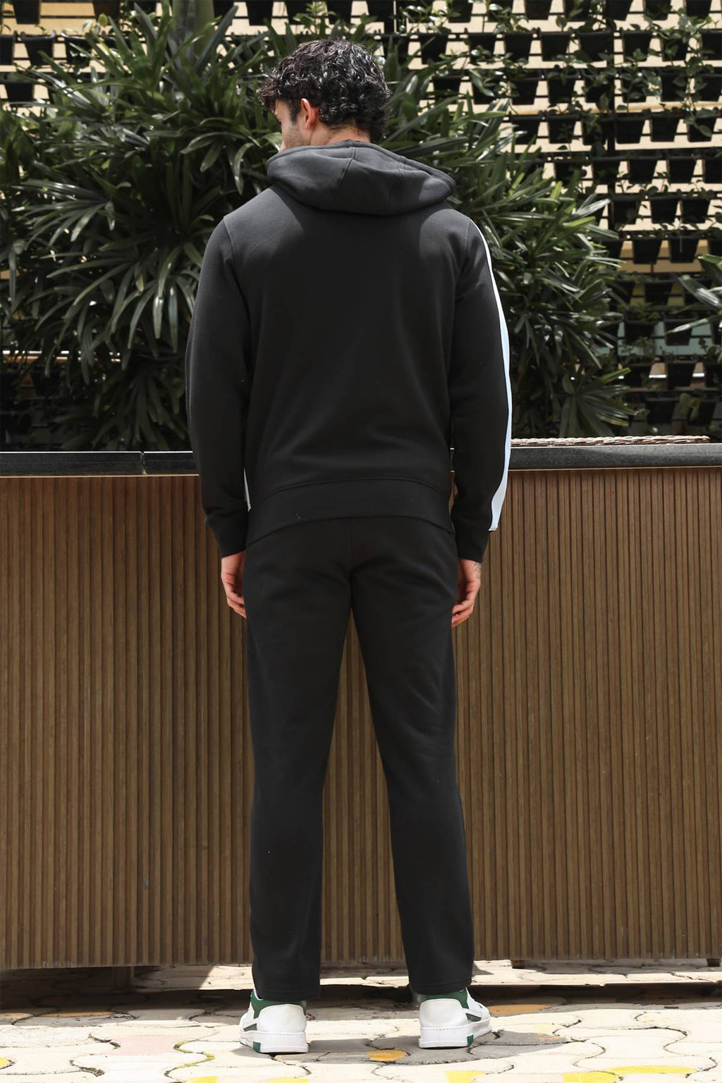 Men’s Colorblock Tracksuit Set | Hooded Zip-Up Jacket & Drawstring Joggers | Cotton Blend | Mid-Rise Flat Front | 4 Pockets | Long Sleeves | Casual Athleisure Sportswear