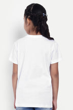 Girls' Round Neck Graphic T-Shirt