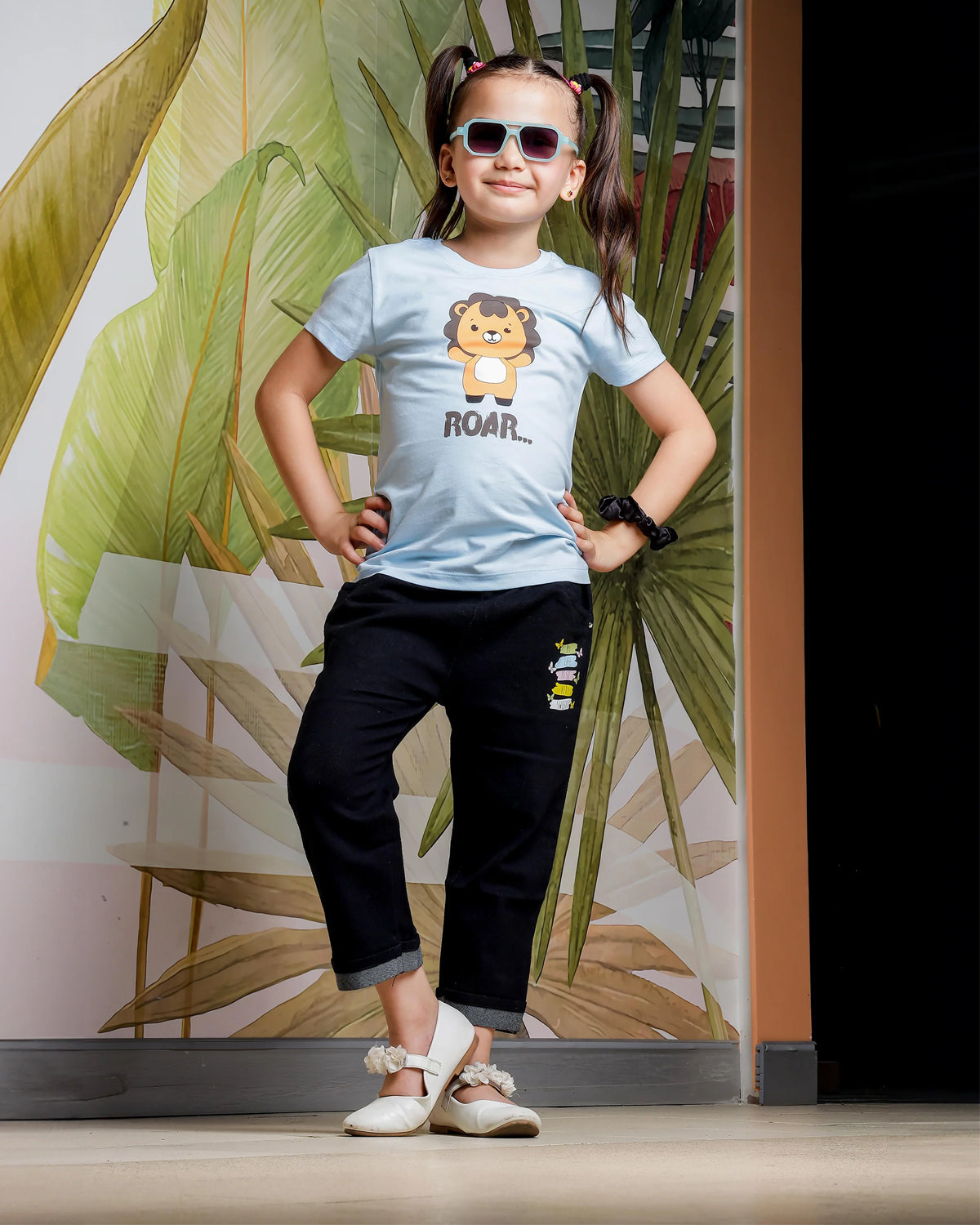 Girls Regular Fit Half Sleeves T-Shirt