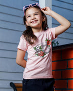 Girls Regular Fit Half Sleeves T-Shirt