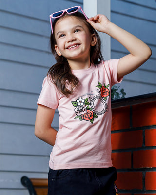 Girls Regular Fit Half Sleeves T-Shirt