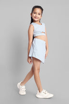 Girls Stylish Top & Skirt Co-ord Set