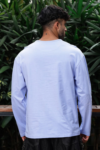 Men’s 100% Cotton Typography Printed Full Sleeve T-Shirt | Round Neck Long Sleeve Casual Tee | Soft Breathable Fabric | Machine Washable