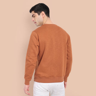 Men Rust Sweatshirt