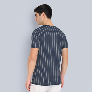 Men Navy Regular Fit Summer T-Shirt