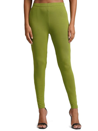 WOMENS CHUTNEY GREEN REGULAR LENGTH POCKET LEGGING