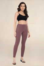 Women Light Brown Regular Legging