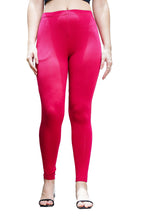 ONE SKY WOMEN DARK CERISE SOLID LEGGINGS