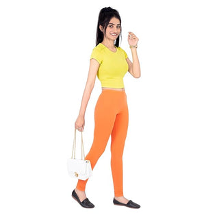 WOMEN ORANGE REGULAR LENGTH LEGGING