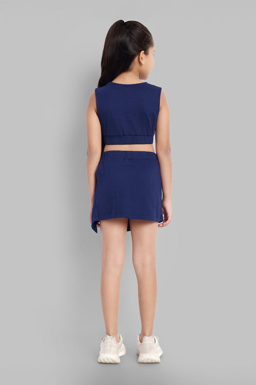 Girls Stylish Top & Skirt Co-ord Set