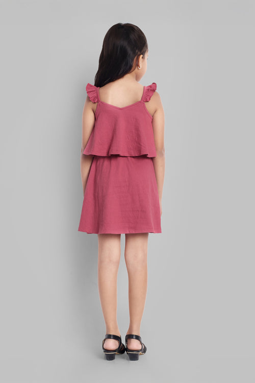 Girls Cotton Sleeveless Dress