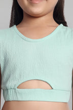 Girls Stylish Top & Skirt Co-ord Set