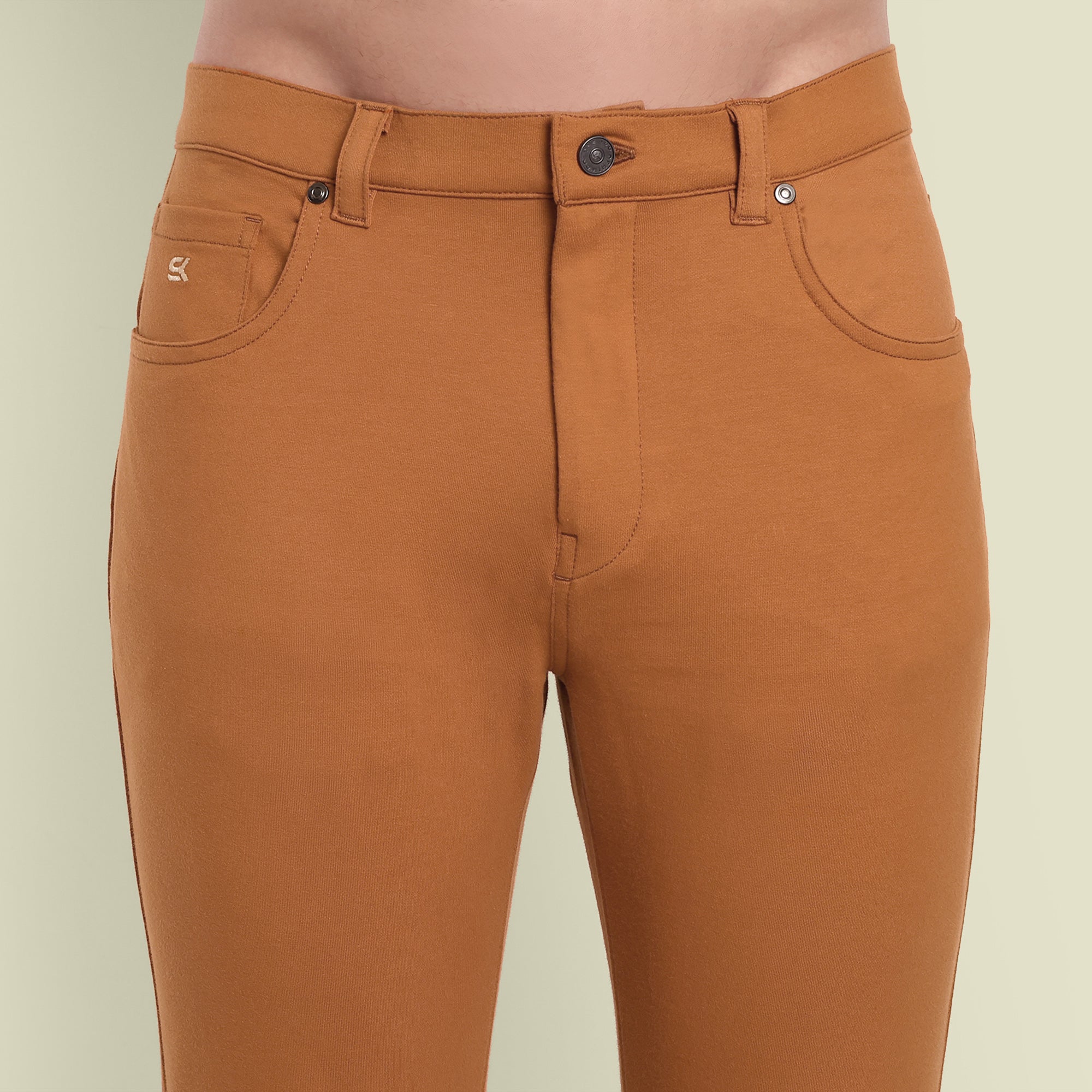 Men Tobacco Casual Pant