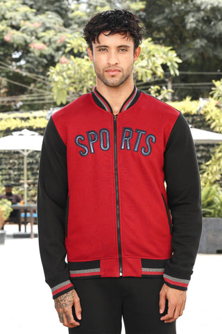 Men’s Colorblock Tracksuit Set | Stand Collar Zip-Up Jacket & Drawstring Joggers | Cotton Blend | Mid-Rise | Long Sleeves | 4 Pockets | Casual Athleisure Sportswear