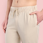 MENS COTTON BEIGE JOGGERS