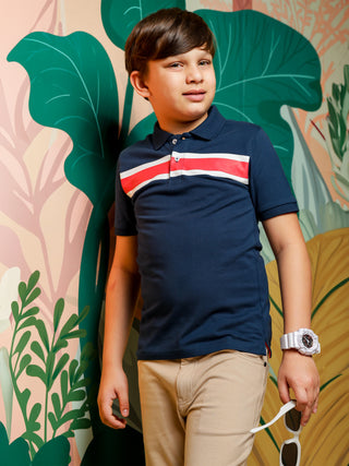 Navy Polo Tshirt For Boys