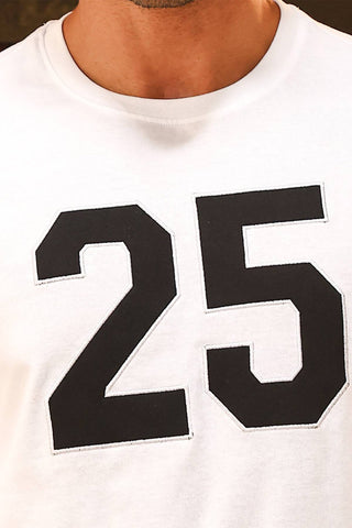 Men’s 100% Cotton Embroidered Typography Full Sleeve T-Shirt | Round Neck Casual Tee | Soft Breathable Fabric | Machine Washable