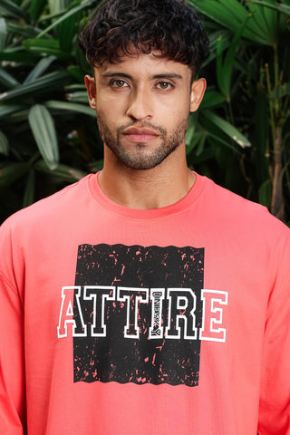 Men’s 100% Cotton Typography Printed Full Sleeve T-Shirt | Round Neck Casual Tee | Soft Breathable Fabric | Machine Washable