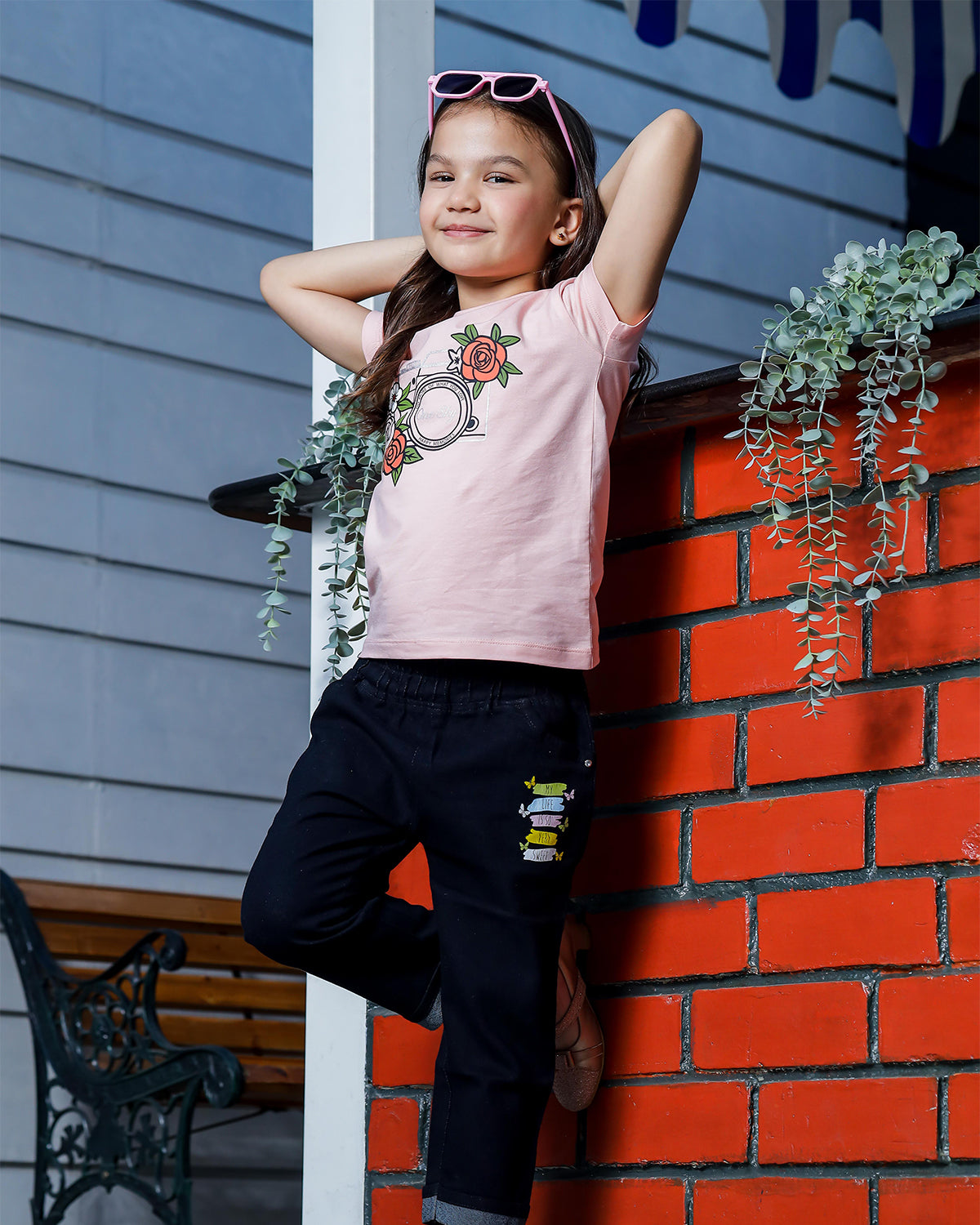 Girls Regular Fit Half Sleeves T-Shirt