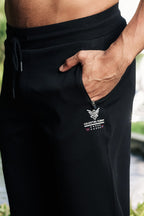 ONE SKY Men’s Cotton Blend Track Pants | Mid Rise Casual Joggers with Drawstring | 2 Pockets | Solid Color | Machine Wash