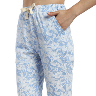 Women Fresh Sky Printed Pyjama Pant