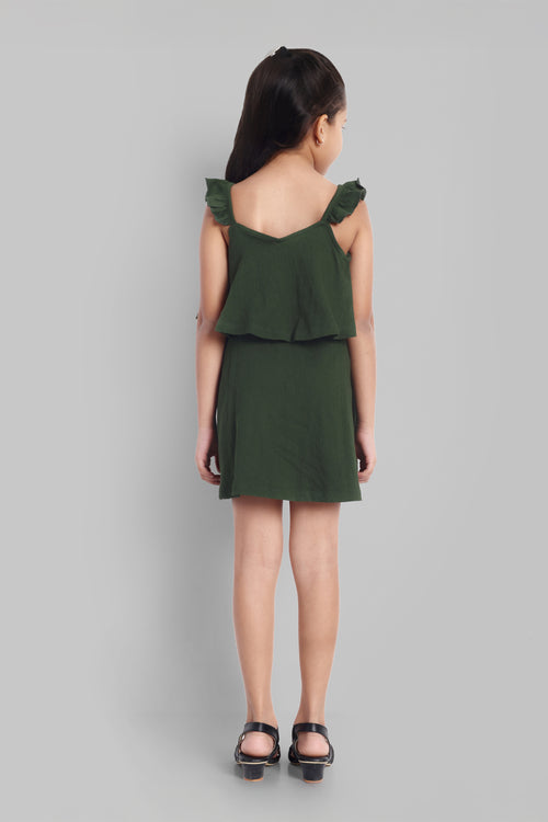 Girls Cotton Sleeveless Dress