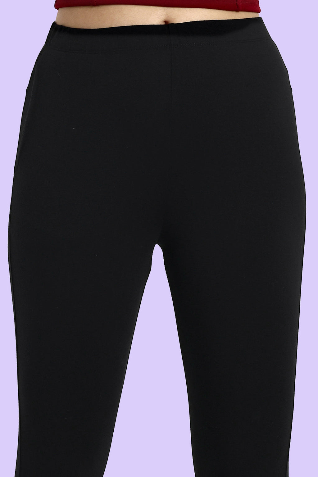 ONE SKY WOMEN BLACK SOLID LEGGINGS