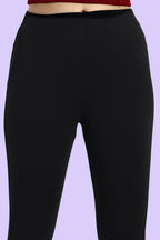 ONE SKY WOMEN BLACK SOLID LEGGINGS