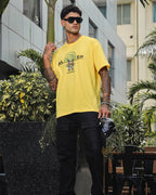 Men's Pure Cotton Oversized Graphic T-shirt