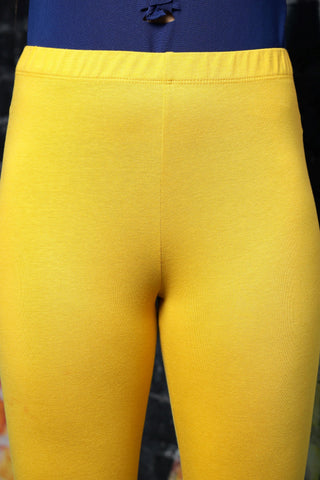 WOMEN MUSTARD ANKLE LENGTH LEGGING