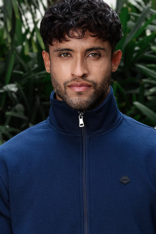 Men's Tracksuit Set Solid Color Cotton Blend | Mock Collar Top with Zip | Mid-Rise Jogger Bottom | Long Sleeve Activewear | 4-Pocket Casual Gym Sportswear