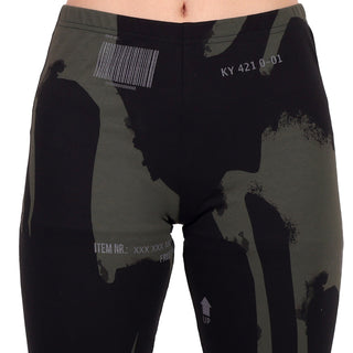 Women Black Printed Leggings