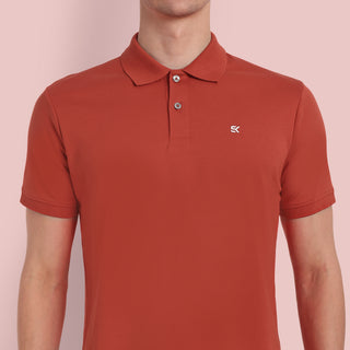 Men Classic Red Polo T-Shirt