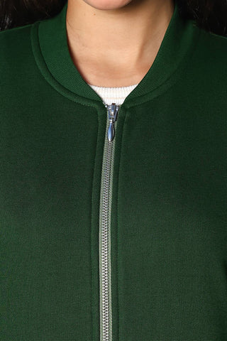 ONE SKY Women's Embroidered & Typographic Tracksuit | Cotton Blend Stand Collar Zip Jacket & Slip-On Pants | 4 Pockets | Flat Front Design