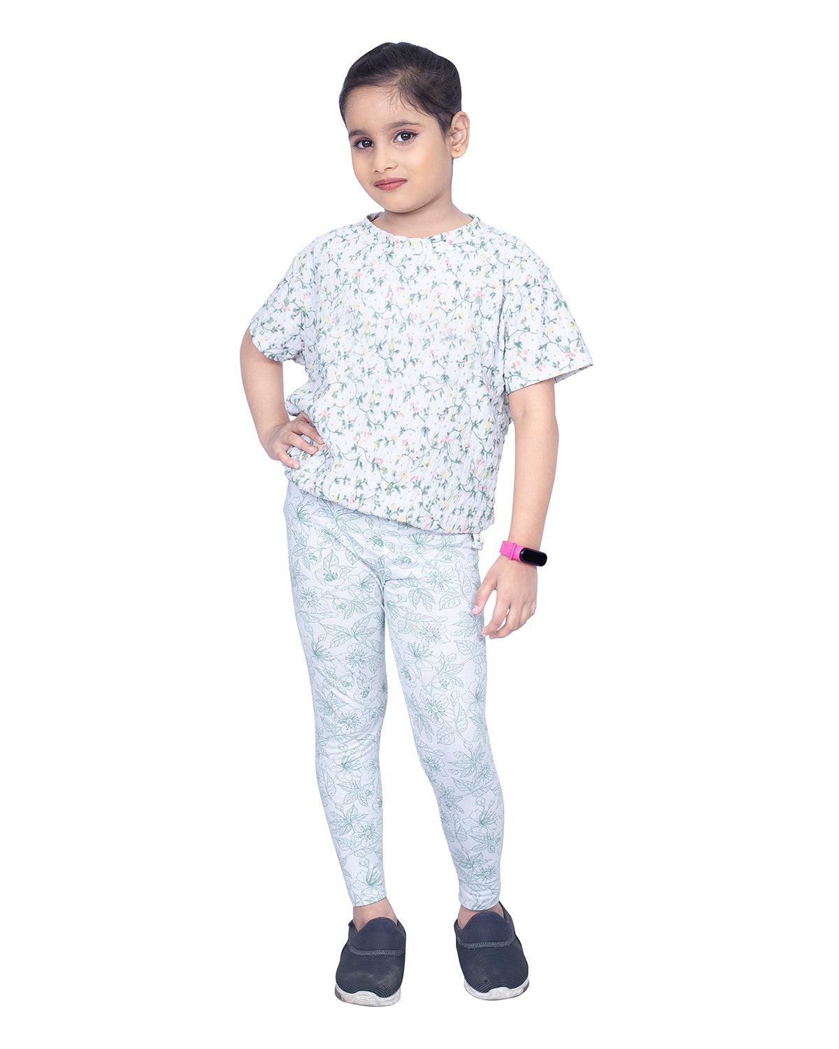 GIRLS BASIL FLORAL PRINT LEGGING