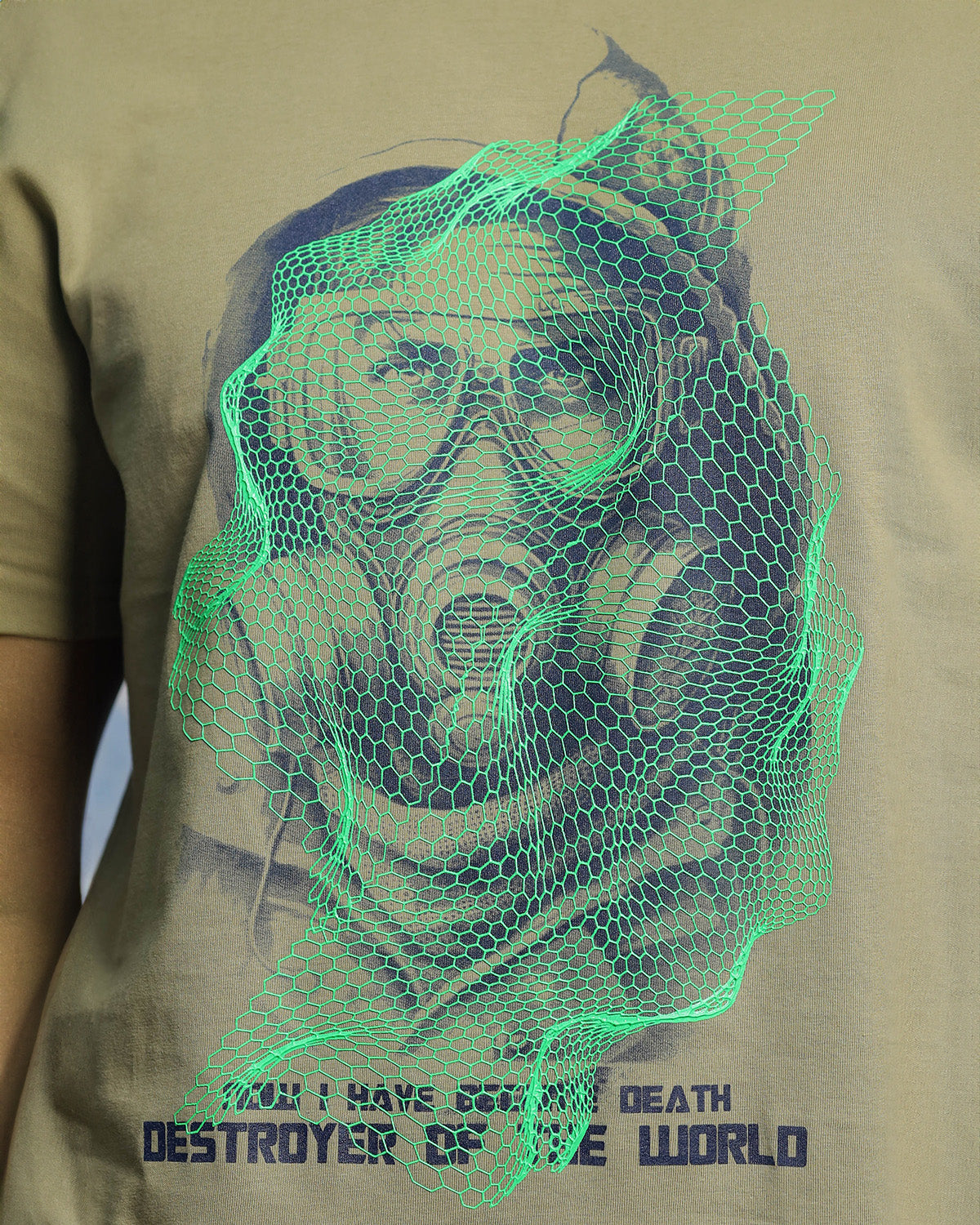 Men's Dried Herb Graphic Tshirt with Rubber Print