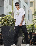Men's Pure Cotton Oversized Graphic T-shirt