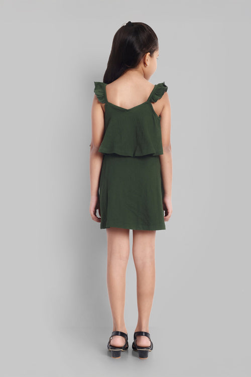 Girls Cotton Sleeveless Dress