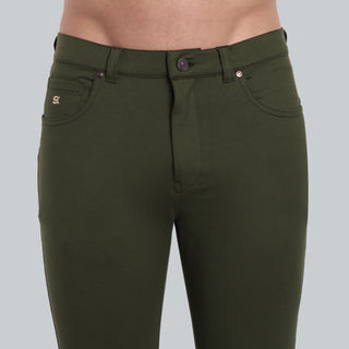 Men Military Olive Casual Pant