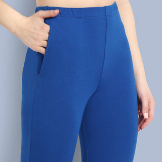 WOMENS INDIGO REGULAR LENGTH POCKET LEGGING