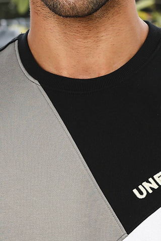 Men’s Colorblock Tracksuit Set | Round Neck Long Sleeve Top & Slip-On Joggers | Cotton Blend | Mid-Rise Flat Front | 3 Pockets | Casual Athleisure Wear