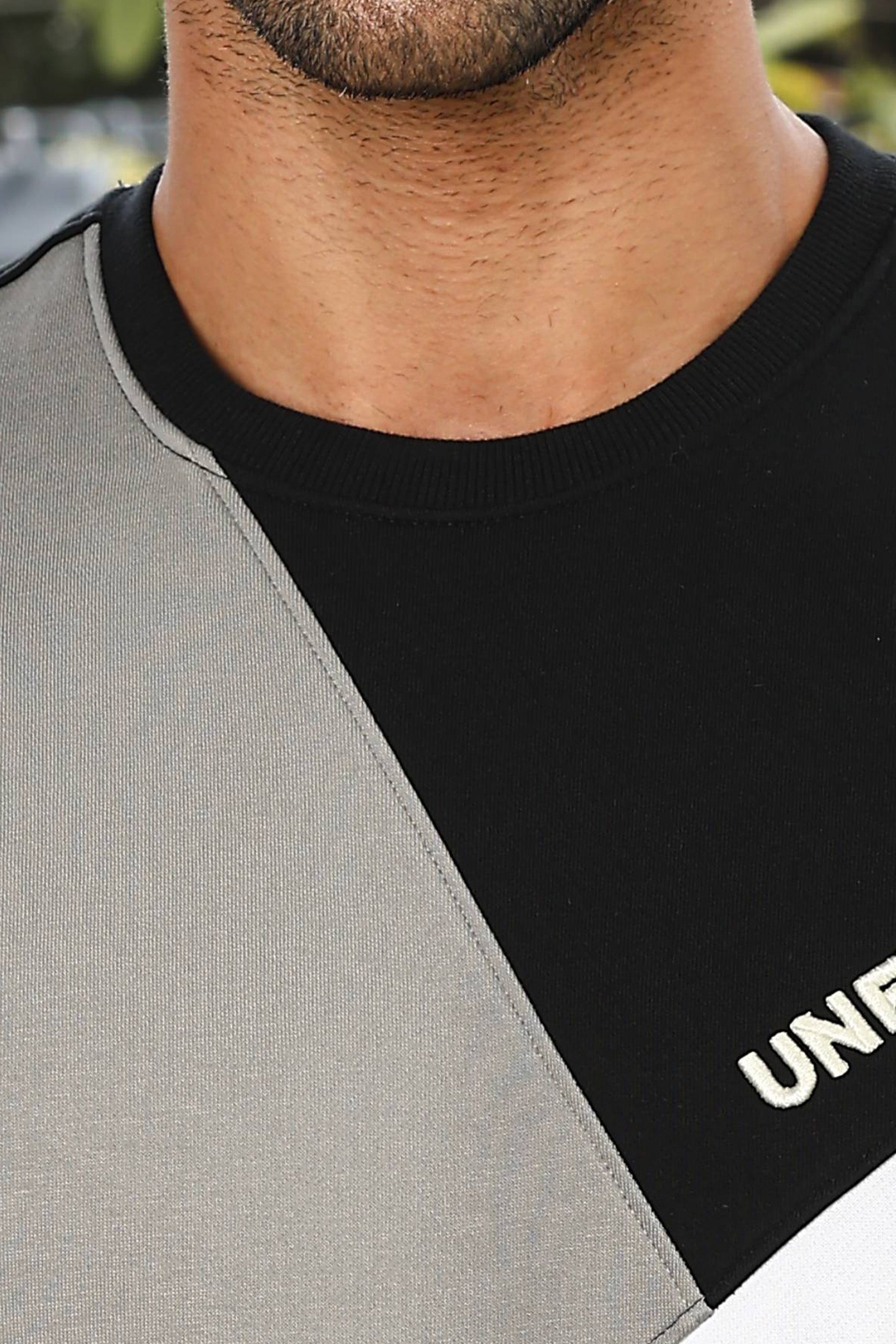 Men’s Colorblock Tracksuit Set | Round Neck Long Sleeve Top & Slip-On Joggers | Cotton Blend | Mid-Rise Flat Front | 3 Pockets | Casual Athleisure Wear