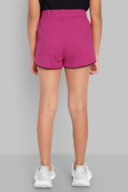 Girls Fuchsia Comfort Cotton Shorts