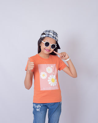 Girls Terra Floral Printed T-Shirt