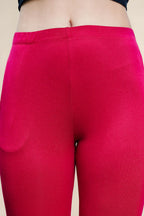 ONE SKY WOMEN DARK CERISE SOLID LEGGINGS